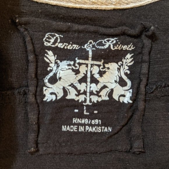 Denim & Rivets Rough Cut Rugged Textured Shirt - Picture 8 of 9